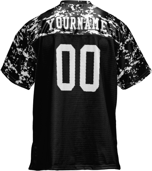 UND Football Fan Jersey - WOMENS - BLACK & WHITE CAMO – Seven Designs